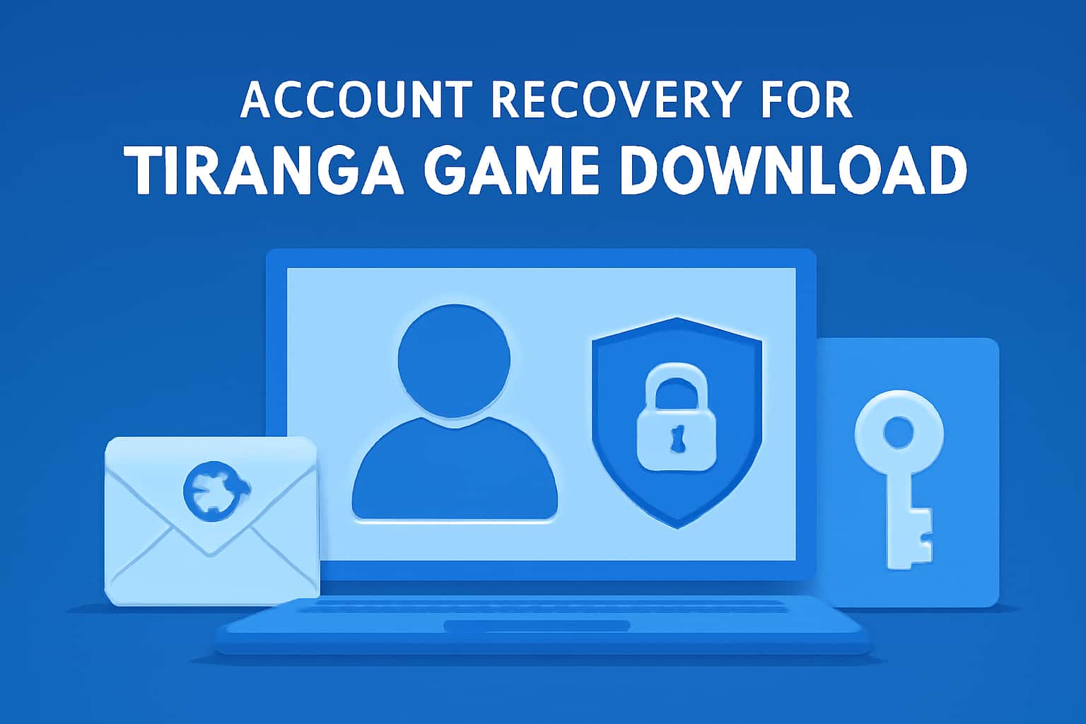 An informative illustration showing account recovery processes for Tiranga Game Download.
