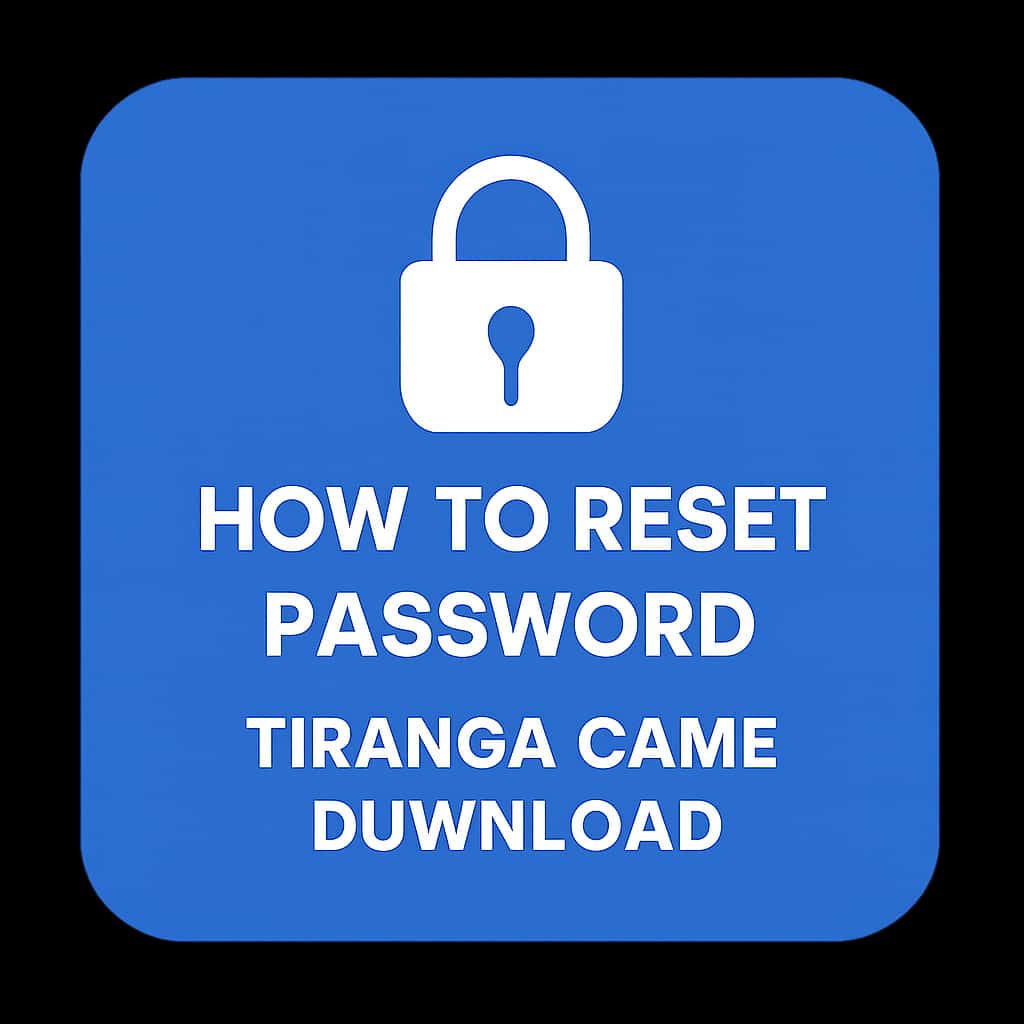 An icon representing the password reset process for Tiranga Game Download.