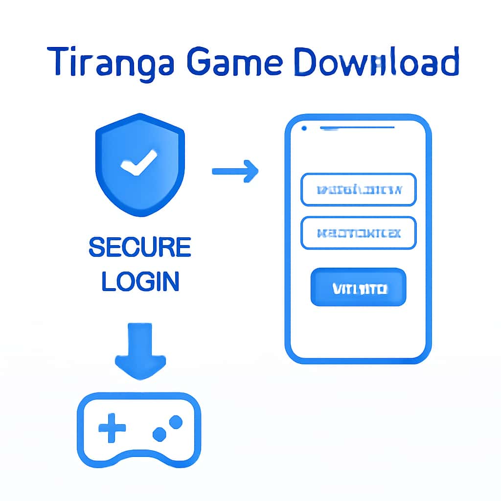 An educational diagram on securing Tiranga Game Download login.