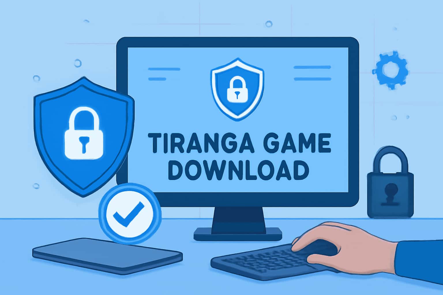 A visual representation of maintaining security for Tiranga Game Download, showcasing safety practices and technology.
