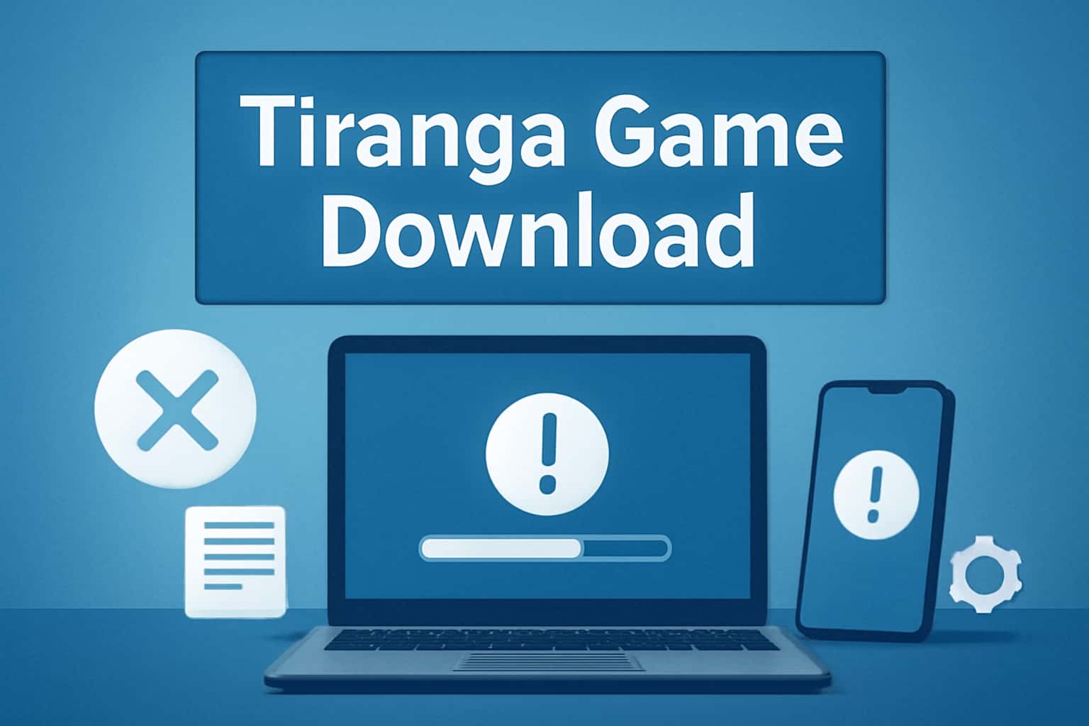 Informative scene about resolving access problems for Tiranga Game Download.