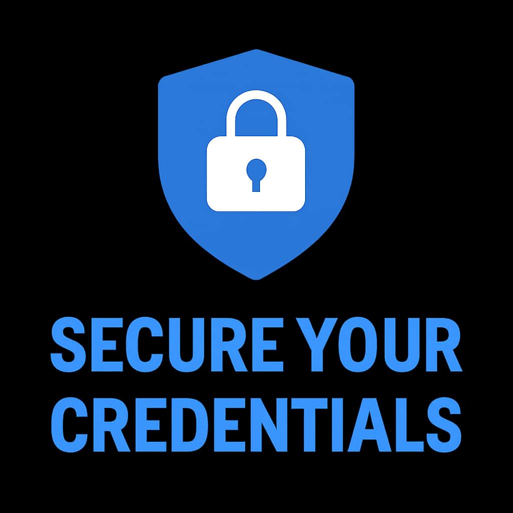 Icon representing credential security for Tiranga Game Download.