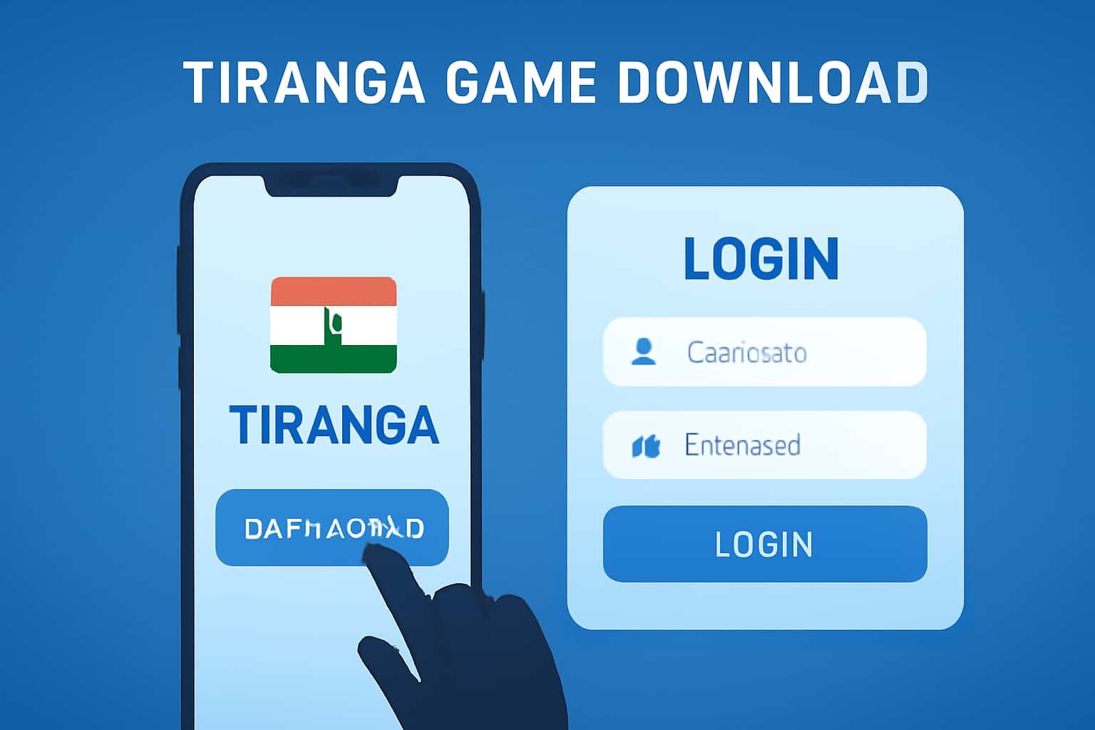 An informative scene representing the User Guide for Tiranga Game Download Login.